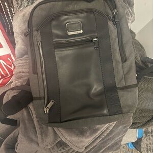 Tumi Alpha Bravo Davis Charcoal and Black Men's Backpack